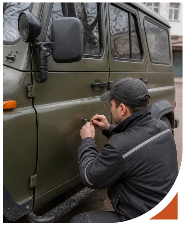 Профессиональное вскрытие автомобиля УАЗ без повреждений в Медногорске